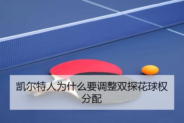 凯尔特人为什么要调整双探花球权分配